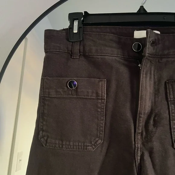 H&M Women's Dark Brown Sailor Pants - Picture 3 of 5